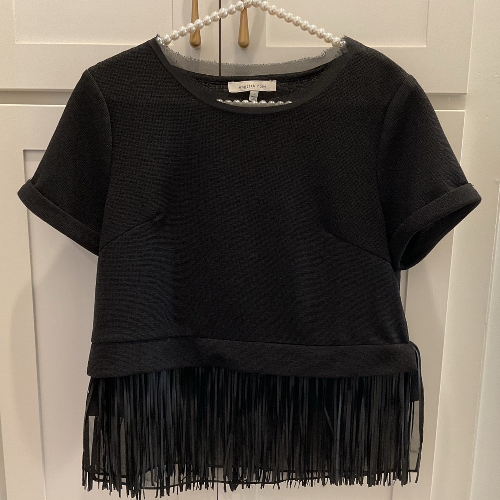 🔴ENGLISH ROSE FRINGE TOP🔴